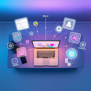 BlazeAI Brandsmart content platform with automation & voice